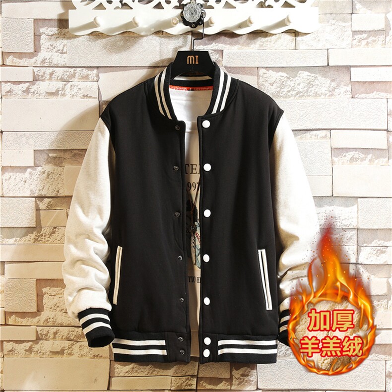 2025冬季加绒加厚羊羔绒棒球服大码棒球服上衣XZ102A-4-300-P65，女装职业装，星座211-2