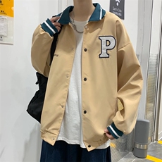 港风修身男夹克青少年翻领长袖J044P35，男装夹克，星座1116-2