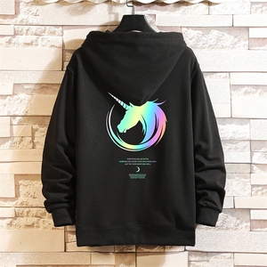 KS21138-P38 加绒款-P43 连帽开衫卫衣男运动外套大码班服 砖墙图片