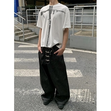 【有货】N7045CC-特P52丹宁原牛飞机扣baggy廓形弯刀牛仔裤，男装牛仔裤，星座1007（原301D）