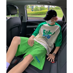1多巴胺搭配短裤男大码M-5XL休闲潮流五分裤男DK77036P18控29.9,男生穿皮衣怎么搭图片