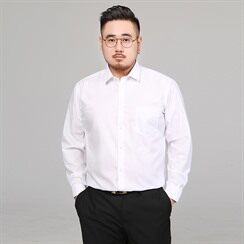 S-8XL秋装男士长袖衬衫大码男装休闲宽松衬衣加肥加大加1558款P55，男装衬衫，星座802