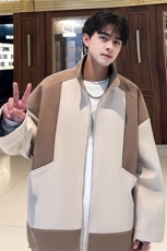 男装呢料夹克2026秋冬季新款毛呢大衣男生外套XZ514-2-F607-P115，男装夹克，星座514-2(原B239)