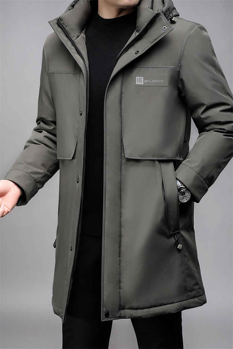 B8822鹅绒高端精品中长款男士羽绒服主推保暖舒适轻奢大货主推,男装羽绒服,钱塘207-3