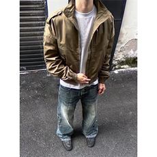 立领工装夹克男女cleanfit高级感短宽巴恩风外套潮网B109-P62，男装夹克，星座910-1