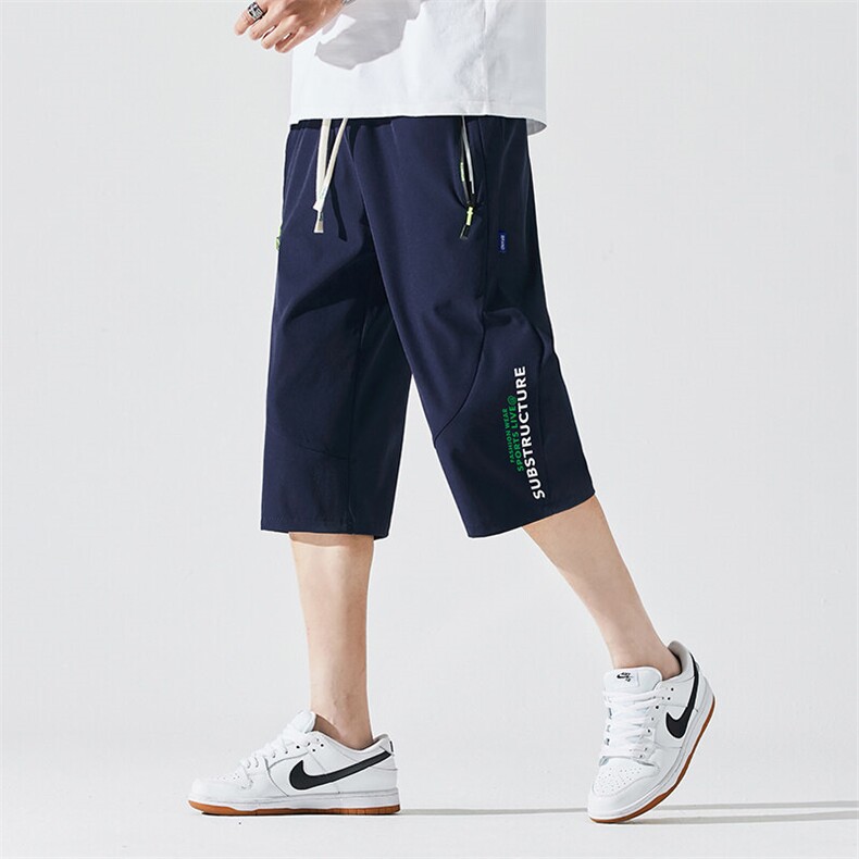 2025夏季新款男士七分裤时尚休闲马裤潮流男裤子KZ1087-P28,男装休闲裤,星座217-4