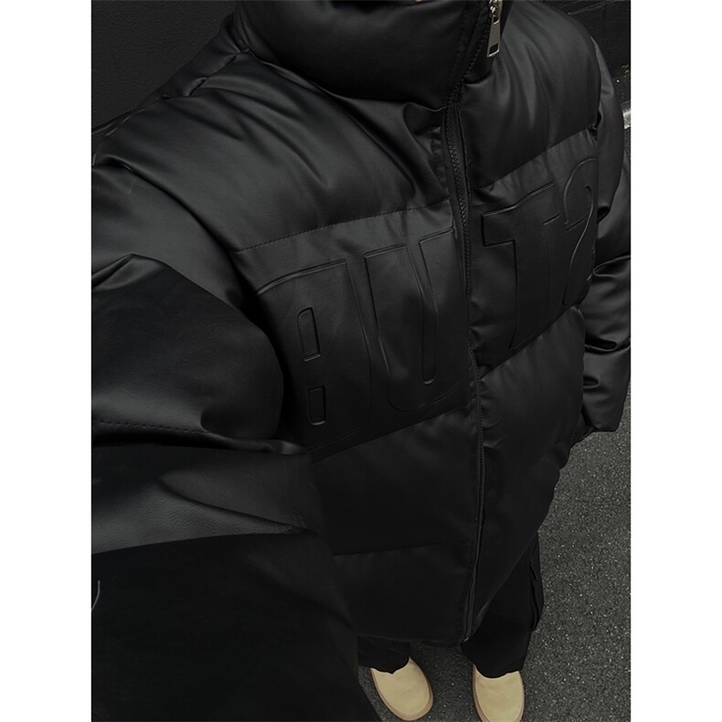 档口图 立领钢印棉衣PU皮棉服棉袄M2883-特P100无差价图片