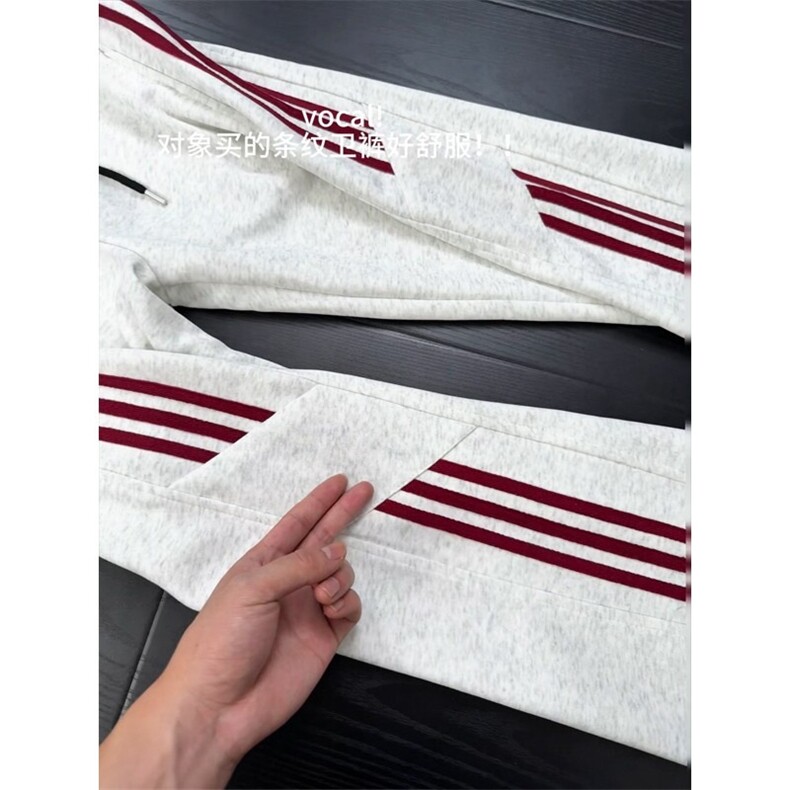 有货。三条杠卫裤男裤子直筒运动休闲长裤K6892-P36，男装休闲裤，星座412-3