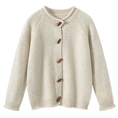 新款牛角扣开衫，童装儿童羊毛衫，宏杨羊绒