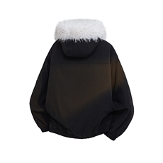 毛领连帽工装派克棉服M056P80，男装棉衣，电商A073