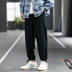 秋季裤子男休闲裤韩版潮流宽松百搭束脚裤九分裤潮牌DS911T图片