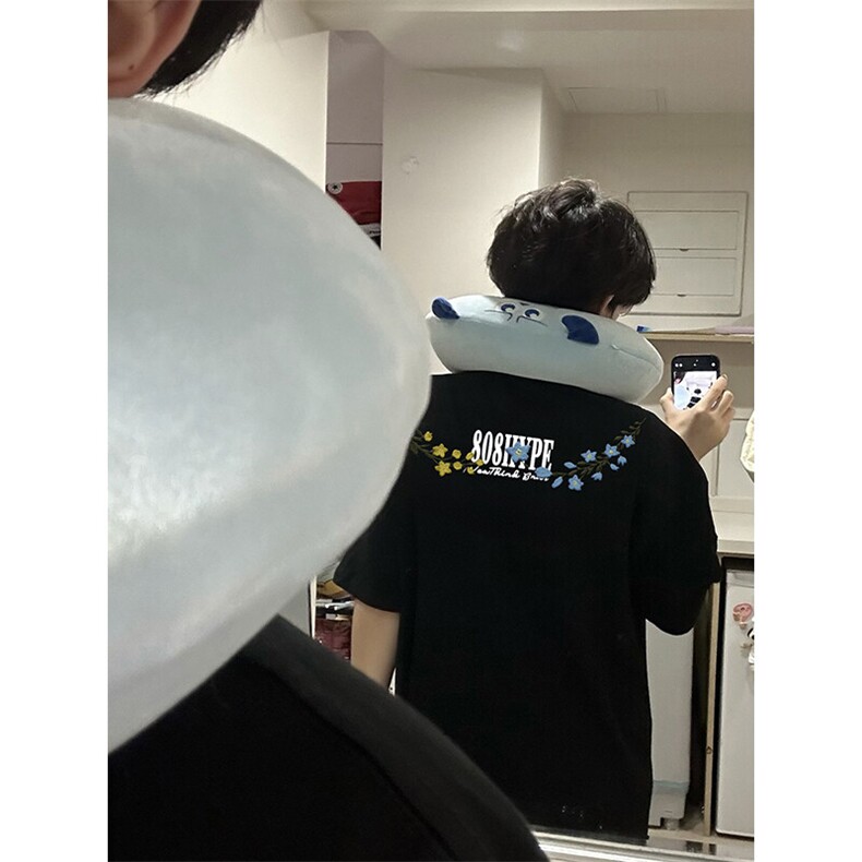 万针全刺绣解构设计260克重磅双纱纯棉高品质美式高街短袖T恤特33,男装T恤,电商A486
