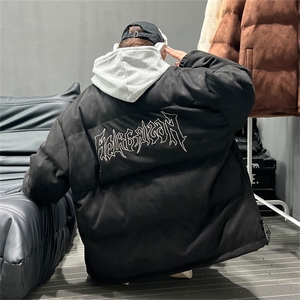 电商DSA028-MY2202 100聚酯 P110 冬季麂皮绒立领棉衣男控138图片