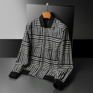 2022春季新款男士加肥加大码夹克外套M-6XL立领D203-1101，男装夹克，钱塘6015（原D203）