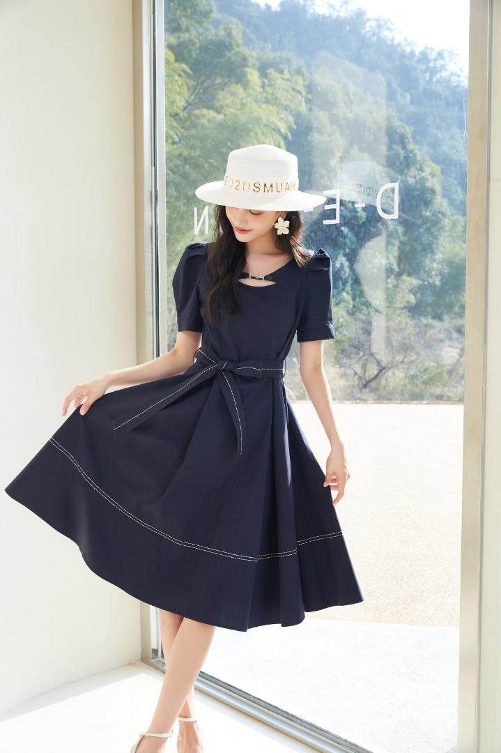 2022夏装新款知性连衣裙，女装连衣裙，千浪依族