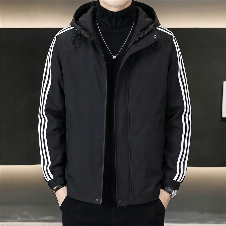 男士外套防风防水宽松连帽潮流男夹克户外上衣XZ1512-2603-P40，男装夹克，星座1512