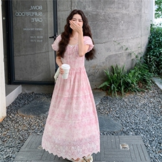 新品现货2025夏装蕾丝刺绣连衣裙2C116-2537-P145-K199，女装连衣裙，2C116