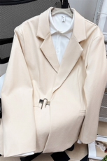 中性风金属装饰西服女外套女港风平铺西服男外套男XF7811P85控105，男装西服，星座226-1