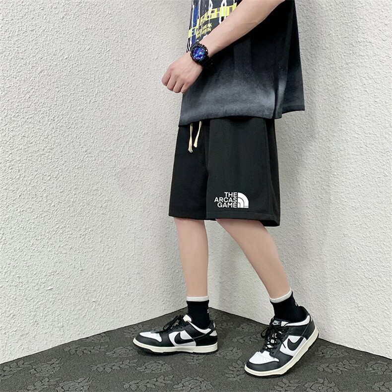 HD74232-P22华夫格短裤男大码宽松五分裤男直筒中裤,男装休闲裤,电商A040
