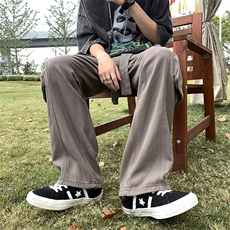 潮休闲裤长裤青春流行男直筒春季宽松型工装裤中腰A723P50，男装休闲裤，星座1116-2