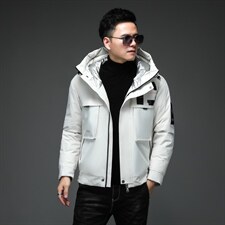 中年羽绒服男冬季宽松连帽羽绒服爸爸冬装保暖外套ALXB8808-P285,男装羽绒服,电商B212（原钱塘6029）