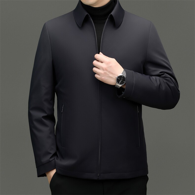 XL-YR8658新款冬季男士加厚棉服翻领保暖外套修身风衣大衣,男装风衣,电商B360