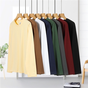 休闲纯色长袖T恤 7A抗菌圆领长袖T恤 240克 32支 313B-A5010-P28，男装T恤，星座313B