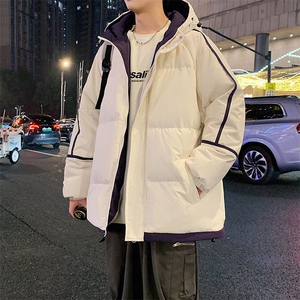 现货抖音得物品质 拼接撞色三防加厚羽绒棉衣外套连帽棉服 LL3096图片