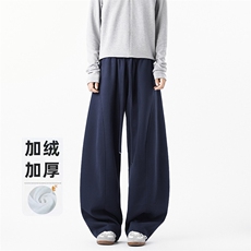 B258-K2939加绒45控98抖音品质弯刀卫裤65%棉35%聚酯纤维，男装休闲裤，电商B258