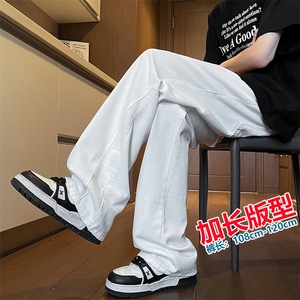 加长版裤子男高个子185cm110牛仔裤微喇直筒休闲KZ002P55加绒P65图片