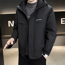 店主风2025年男士秋冬二棉加棉加厚夹克连帽棉服M1123-P105，男装夹克，电商D240-242