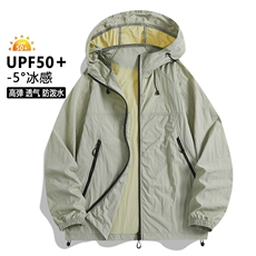 2025夏季新款中性风冰丝时尚凉感轻薄透气防晒服皮肤衣F2377-P30，男装夹克，星座1402-1