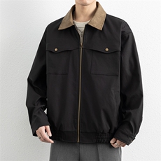 翻领夹克男春季简约宽松潮流百搭上衣服JK266-P73，男装夹克，星座308B-2