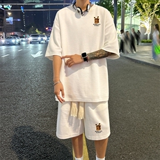 套装！华夫格套装短袖T恤短裤男TZ204-特P38，男装T恤，电商B367