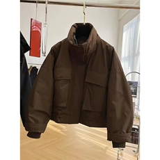 美拉德高级感冬季新款夹棉大口袋冲锋衣棉服立领宽松休闲短款外套，男装夹克，星座506A