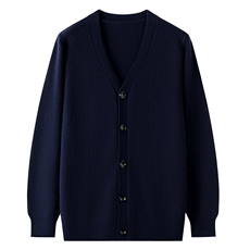 2025百搭时尚简约深v领羊毛开衫，男装羊绒套衫，忠诺羊绒