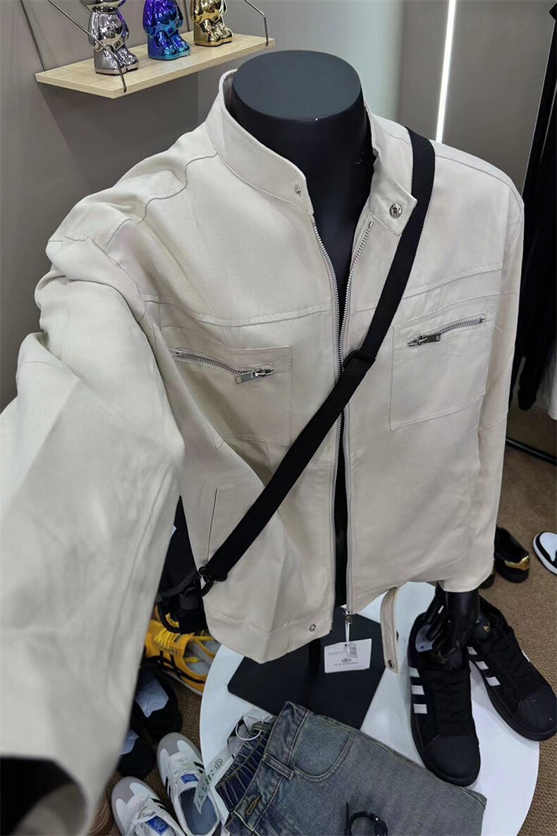 A178JK002P85秋冬新款夹克衫宽松工装时尚短款外套,男装夹克,电商A178