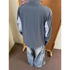 户外拼接立领冲锋防晒外套男夏季美式运动夹克JK121-P57，男装防晒衣，星座208-5