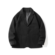 N6169/P95加棉P105冬季中性风开叉呢料毛呢西服男女外套呢大衣，男装西服，电商A141