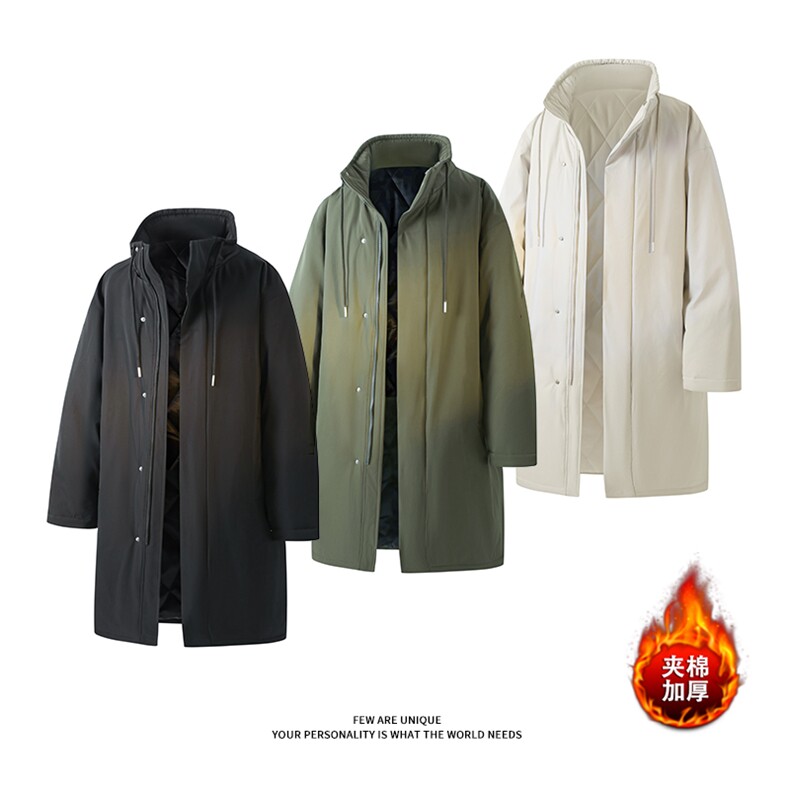 军大衣夹棉加厚长款棉衣棉服冬季过膝外套男 D51206-TP135238图片