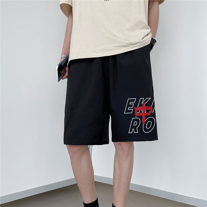 1港风休闲大码M-5XL运动5分原宿潮流五分裤男士中裤DK780P25控38，男装牛仔裤，星座226-2