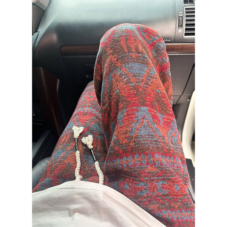 聚酯纤维 YK86029-P43 控79抖音复合加厚民族风裤子秋款图片