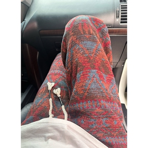 聚酯纤维 YK86029-P43 控79抖音复合加厚民族风裤子秋款图片