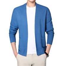 2023秋季针织外套男秋季休闲毛衣中年男士纯色开衫BJY991-P80,男装针织衫/毛衣,电商B212（原钱塘6029）