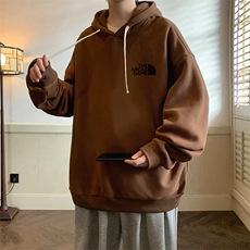 纯棉连帽卫衣男大码运动帽衫宽松薄WY2232-P35加绒款-P40，男装卫衣，电商A040
