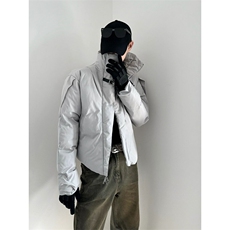 网络图现货！立领金属扣短款棉服外套高级设计感棉服RY113-P110，男装棉衣，星座1005-6