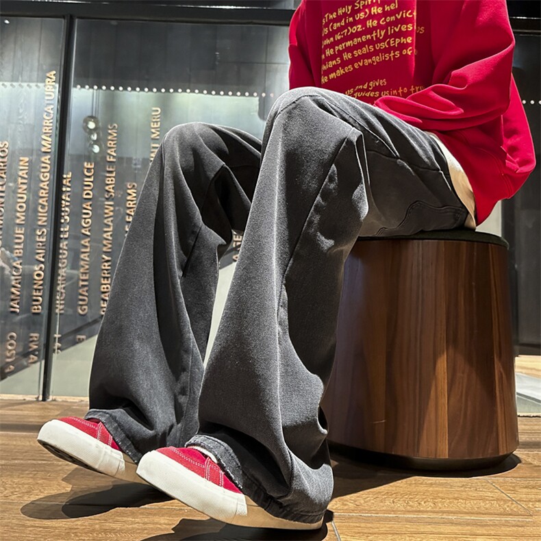 美式复古做旧牛仔裤男士秋冬高街裤子直筒休闲阔腿长裤70227-p43,男装牛仔裤,星座1008