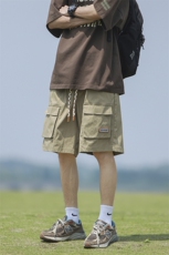 夏季美式复古工装短裤男多口袋设计感潮牌休闲裤子-A881TP35控58，男装牛仔裤，电商B241