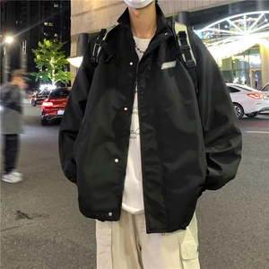 秋季春装新款现货港风拉链冲锋衣男潮流夹克个性外套A113-2 P65图片