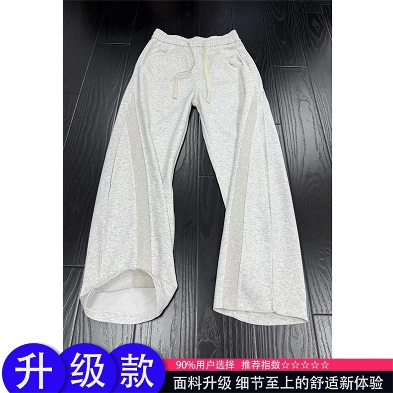 美式斜切运动卫裤男秋冬裤子cleanfit宽松显瘦直筒裤K6724-P34,男装休闲裤,星座412-1